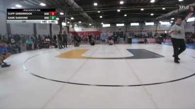 120 lbs Round 5 (6 Team) - Cliff Greenwood, Berks Catholic vs Gabe Sardone, DDWC