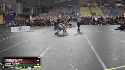 141 lbs Placement (4 Team) - Caden Manion, Oklahoma City vs Hunter Steffans, Morningside (Iowa)