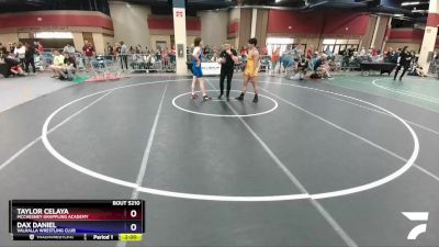 170 lbs Cons. Semi - Taylor Celaya, McChesney Grappling Academy vs Dax Daniel, Valhalla Wrestling Club