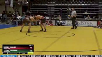 220 lbs Champ. Round 1 - Kaden Walker, Silver Lake vs Logan Philbern, Hoisington