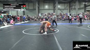 120 lbs Champ. Round 1 - Cage Hatcher, Carroll vs Maddox Delgado, U Town Hammers