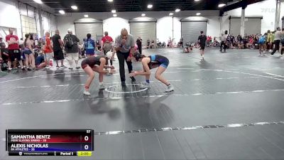 118 lbs Round 1 (8 Team) - Samantha Bentz, MGW Slaying Sirens vs Alexis Nicholas, 84 Athletes