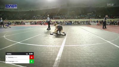 100 lbs Consi Of 16 #2 - Zander Haney, Poteau vs Briar Campo, Cushing