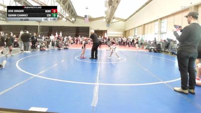 55 lbs Rr Rnd 3 - Zoe Singer, MGW Surf Savages vs Quinn Cannici, Cordoba Trained Girls