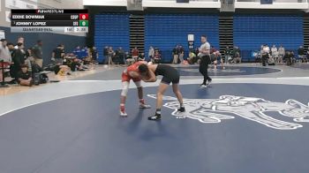141 lbs Quarterfinal - Johnny Lopez, San Francisco State vs Eddie Bowman, CSU-Pueblo