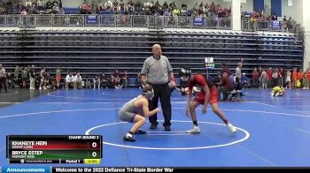 120 lbs Champ. Round 2 - Khangye Hein, Bishop Luers vs Bryce Estep, FREMONT ROSS