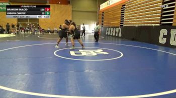285 lbs Cons. Round 3 - Joseph Chavez, Rio Hondo College vs Brandon Olacio, San Joaquin Delta College