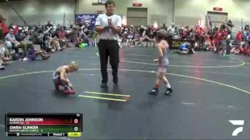 52 lbs Round 3 (6 Team) - Owen Slinker, Untouchables Purple vs Kaison Johnson, Illinois KIA