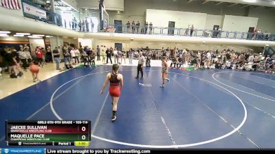 105-114 lbs Round 2 - JaeCee Sullivan, Grantsville Wrestling Club vs Maquelle Pace, Champions Wrestling Club