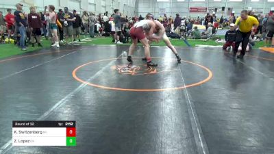 E-160 lbs Round Of 32 - Keegan Switzenberg, MI vs Zachary Lopez, OH