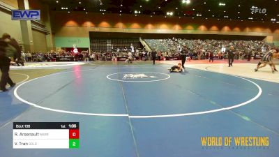 89 lbs Quarterfinal - Rhett Arsenault, Warriors Of Christ Wrestling vs Vander Tran, Gold Rush Wrestling Academy