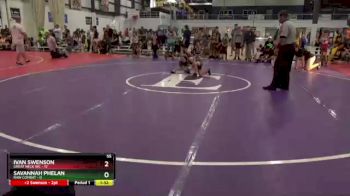 55 lbs Round 1 (8 Team) - Ivan Swenson, GREAT NECK WC vs Savannah Phelan, RAW COMBAT