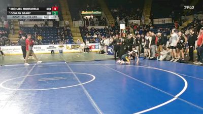 120 lbs Quarterfinal - Michael Mortarelli, Natick vs Conlan Geary, Hanover