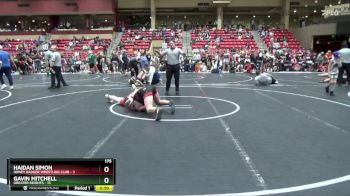 175 lbs Round 5 (6 Team) - Gavin Mitchell, Greater Heights vs Haidan Simon, Honey Badger Wrestling Club