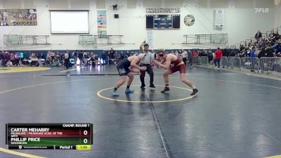 190 lbs Champ. Round 1 - Carter Meharry, Milwaukie / Milwaukie Acad. Of The Arts vs Phillip Price, Woodburn