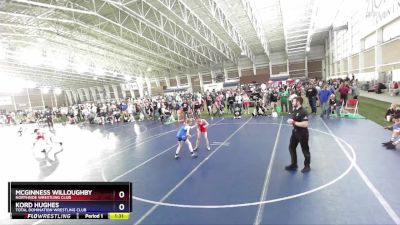 75 lbs Quarterfinal - McGinness Willoughby, Northside Wrestling Club vs Kord Hughes, Total Domination Wrestling Club