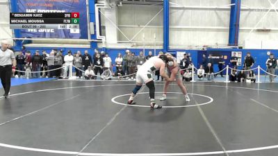 285 lbs Champ. Round 2 - Benjamin Katz, Springfield vs MICHAEL MOUSSA, Plymouth State