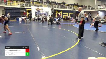 160 lbs Qtr-finals - Asher Cunningham, State College vs Anthony Evanistky, Wyoming Seminary