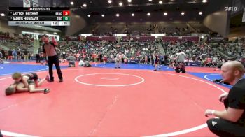 71 lbs 3rd Place Match - James Hungate, Gravette Wrestling Club vs Layton Bryant, Beebe Badgers Wrestling Club