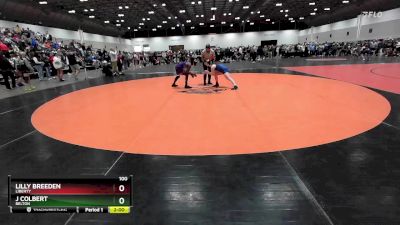 100 lbs Semifinal - Lilly Breeden, Liberty vs J Colbert, Belton