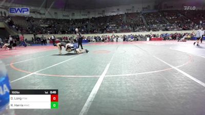 150 lbs Consi Of 32 #2 - Daman Long, Pryor Tigers Wrestling vs Richard Harris, Midwest City Bombers