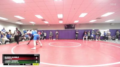 215 lbs Cons. Round 3 - Caden Dimery, Lakeway Christian Aca vs Ruger Humble, Brentwood