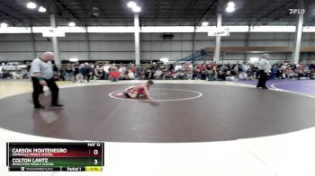 75 lbs Champ. Round 1 - Colton Lantz, Middleton Middle School vs Carson Montenegro, Homedale Middle School