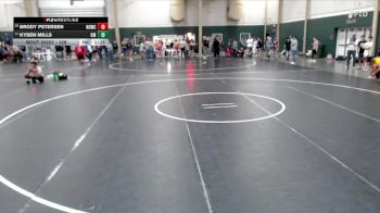 126 lbs Champ. Round 1 - Kysen Mills, Kearney Matcats vs Brody Petersen, Neligh Oakdale Wrestling Club