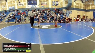 73 lbs Placement Matches (8 Team) - Wyatt Melchi, Garrett Wrestling Club vs Tucker Brown, Leo Wrestling Club