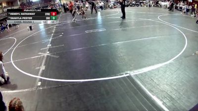 52-53 lbs Cons. Round 1 - Tahayla Pester, Crete Wrestling Club vs Kendyl Hathaway, Sutherland Youth Wrestling Club