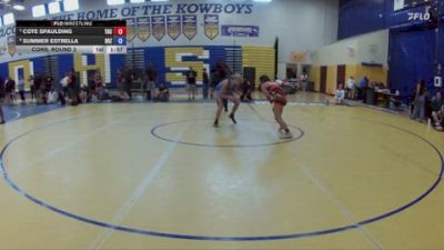 124 lbs Cons. Round 3 - Cote Spaulding, Patriots Wrestling Club vs Summer Estrella, Daughters Of Zion