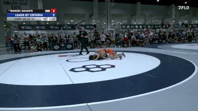 61 kg Cons. Rd Of 16 - Manuel Saldate, Beaver Dam Wrestling Regional Training Center vs Billy Townson, Scarlet Knight Wrestling Club