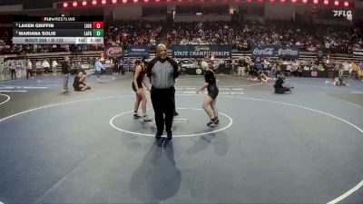 G 132 lbs Semifinal - Mariana Solis, Lafayette Girls vs Laken Griffin, Live Oak Girls