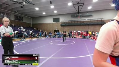 95 lbs Finals (2 Team) - Garrett Widdison, Upton Middle School vs Layton Single, Lusk