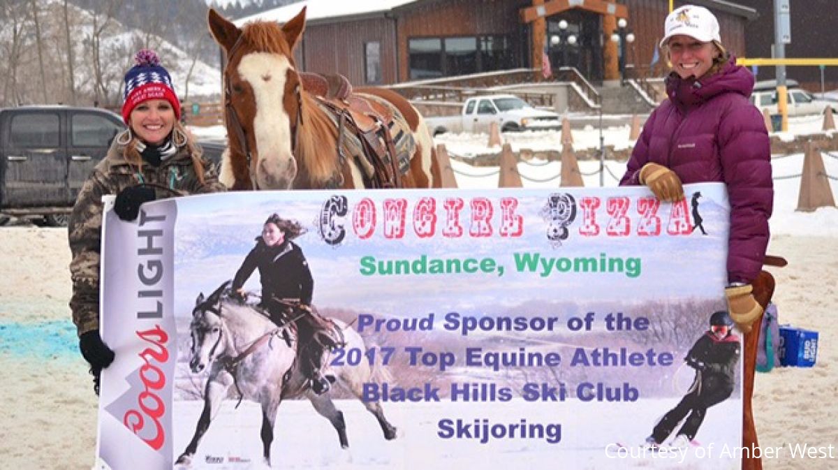 South Dakota Barrel Racer And Horse Shine At Skijoring Events