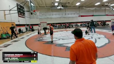 78 lbs Quarterfinal - Tennessee Pedraza, Worland Wrestling Club vs Tobyn Jordan, Powell Wrestling Club