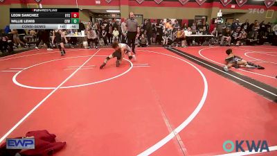 61 lbs Consolation - Leon Sanchez, Owasso Takedown Club vs Willie Lewis, Coweta Tiger Wrestling