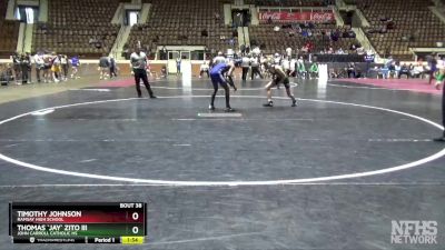 126 lbs Quarterfinal - Timothy Johnson, Ramsay High School vs Thomas `Jay` Zito III, John Carroll Catholic HS