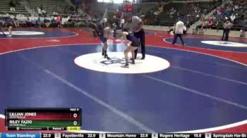 100 lbs Quarterfinal - Lillian Jones, Fayetteville vs Riley Fazio, Sylvan Hills