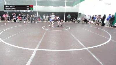 110 lbs Cons. Round 3 - Drea Kruse, The Best Wrestler vs Capri Sayer, 308 Wrestling Academy
