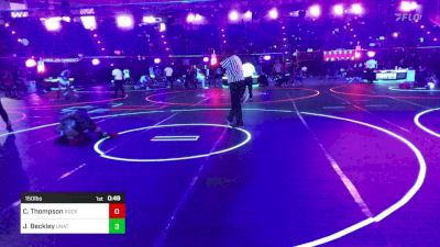 150 lbs Consi Of 32 #2 - Cooper Thompson, Rocky Mountain HS vs Jayden Beckley, Unattached
