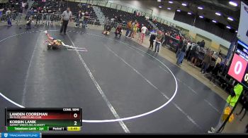 45 lbs Cons. Semi - Landen Cooreman, MN Elite Wrestling Club vs Korbin Lanik, Summit Wrestling Academy
