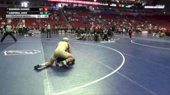 3A-165 lbs 7th Place Match - Shannon Hughes, Bettendorf vs Campbell Janis, Iowa City, West