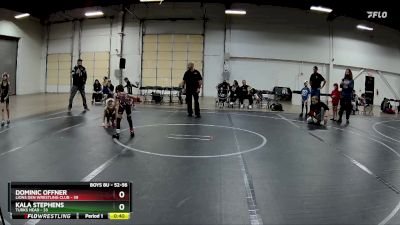 52-56 lbs Semifinal - Dominic Offner, Lions Den Wrestling Club vs Kala Stephens, Turks Head