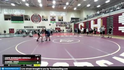 200 lbs Semifinal - Jaime Rodriguez Gonzalez, South Middle School vs Gabriel Arias, Kuna Middle School