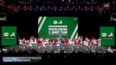 University of South Dakota [2026 Open Spirit Program - Game Day Finals] 2026 UCA & UDA College Cheerleading and Dance Team National Championship