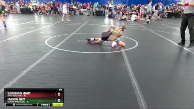 68 lbs Finals (2 Team) - Mason Bem, Rogue Wrestling vs Brennan Hart, Ohio Gold 24k