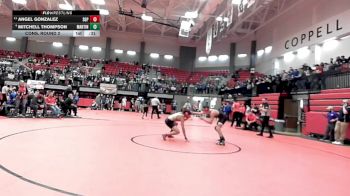 132 lbs Cons. Round 2 - Angel Gonzalez, South Grand Prairie vs Mitchell Thompson, Arlington Martin