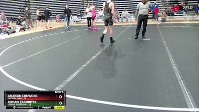 120 lbs Round 1 (10 Team) - Jackson Crowder, Machine Shed vs Roman Zagorites, Legend Wrestling