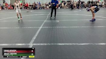 96 lbs Round 2 (4 Team) - Brady Genard, Team Shutt vs Omar Niyazov, Mat Warriors Black